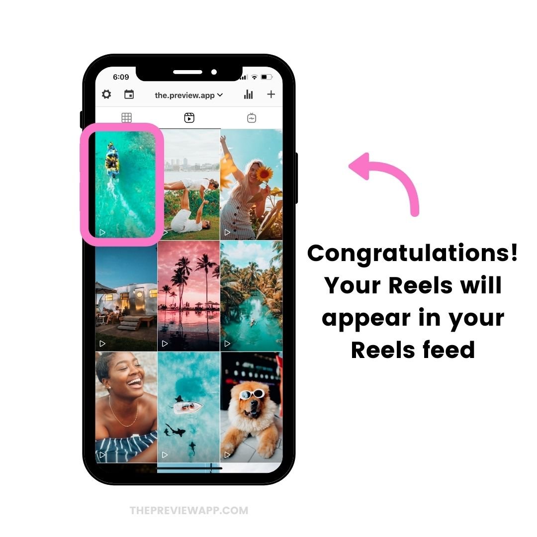 How to upload Instagram Reels video in Preview App