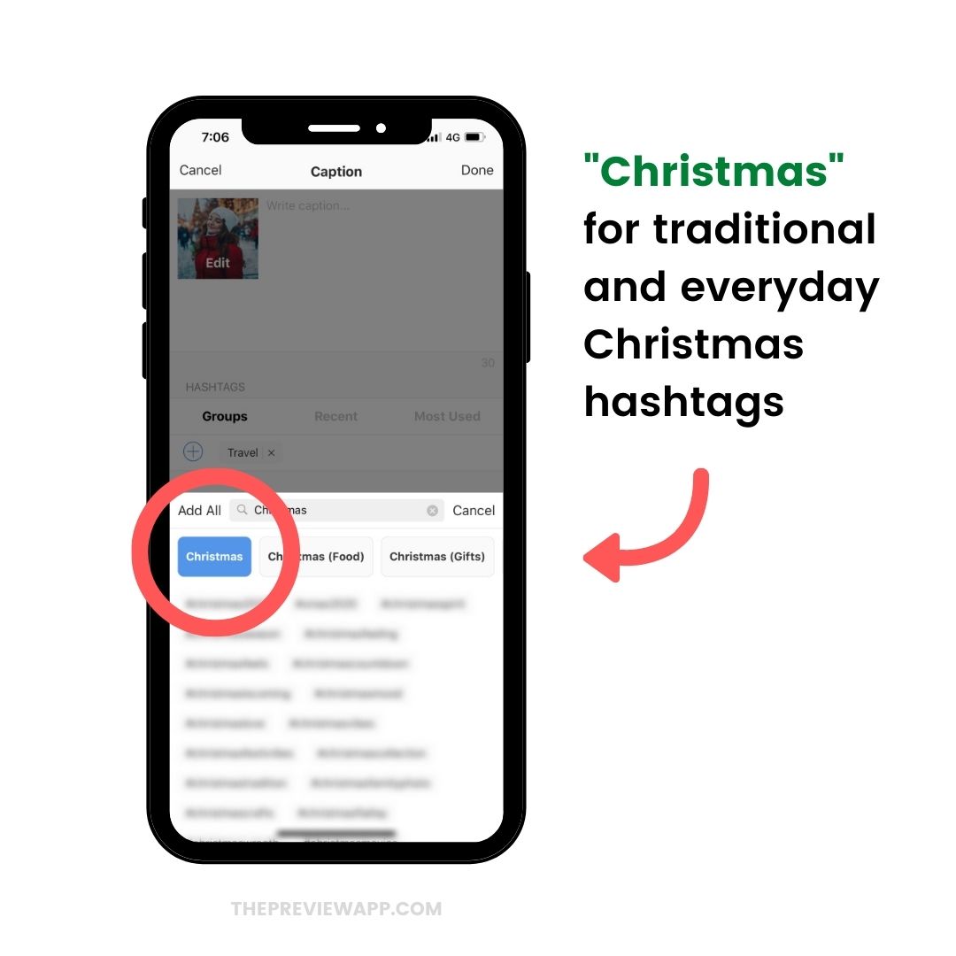 Christmas Instagram hashtags