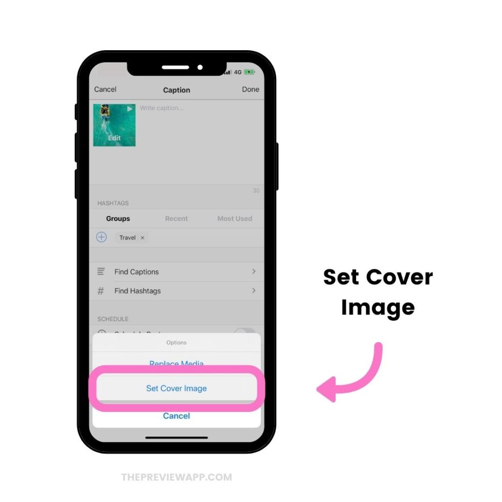 How to Change Instagram Video Thumbnail & Cover with Preview App?