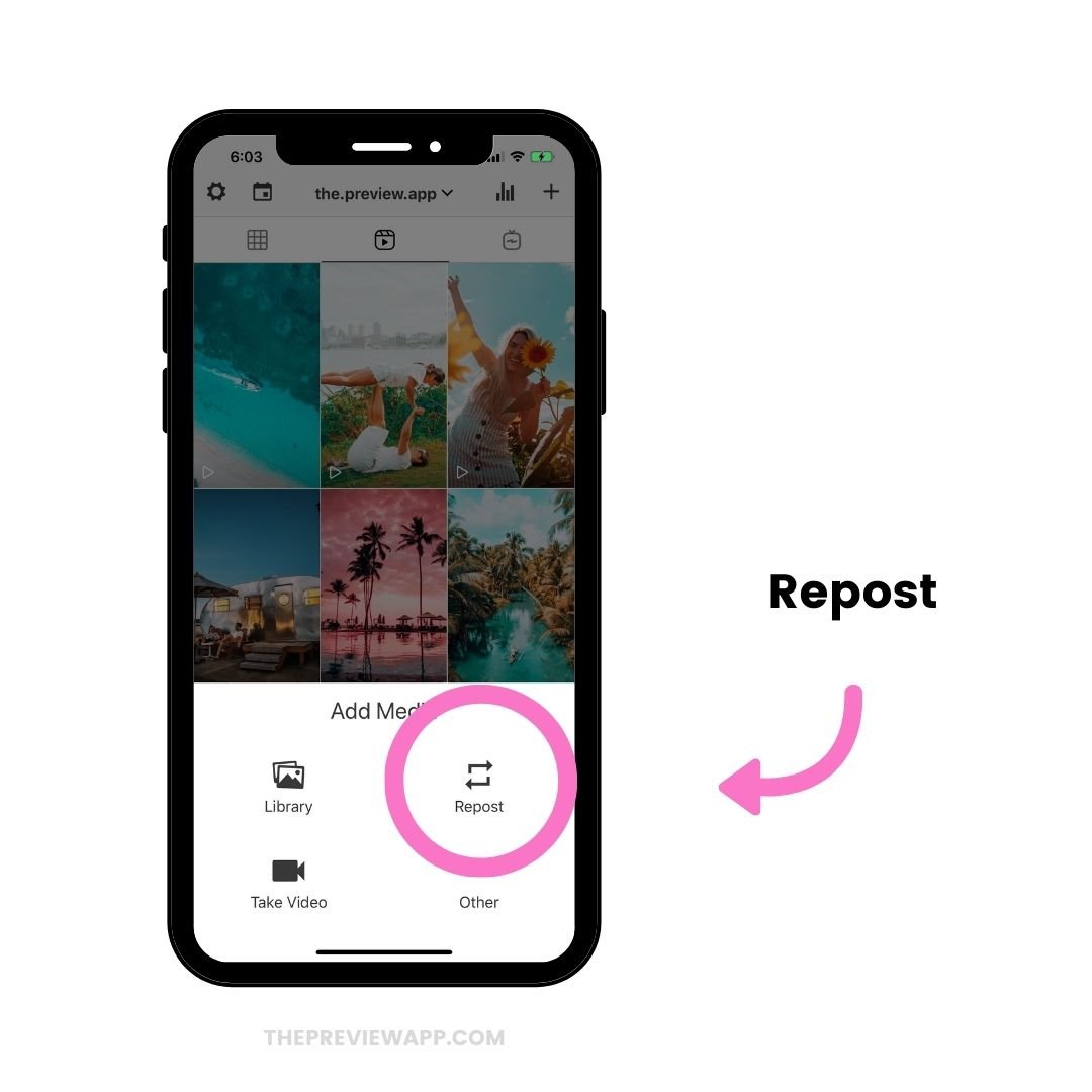 How to Repost Instagram Reels using Preview App