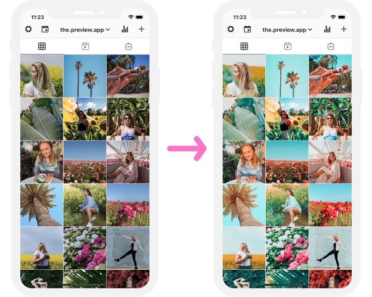 app for instagram feed layout