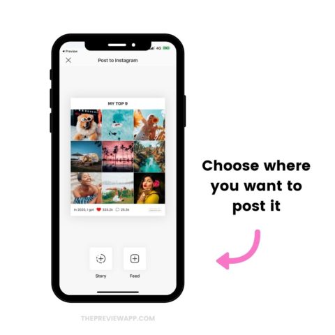 Instagram Top 9 2020: How to Make it using Preview App