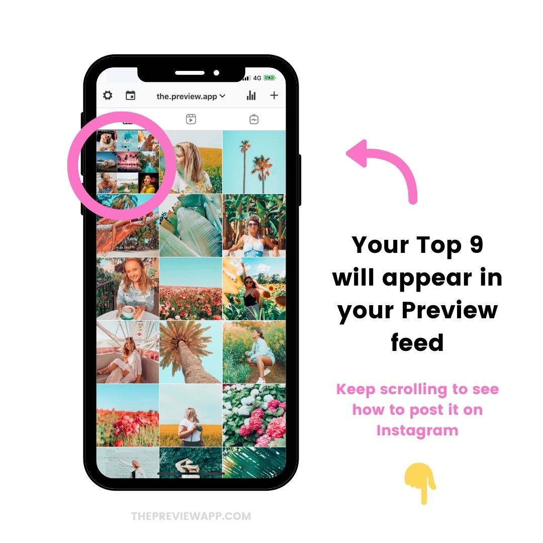 Instagram Top 9 2020: How to Make it using Preview App