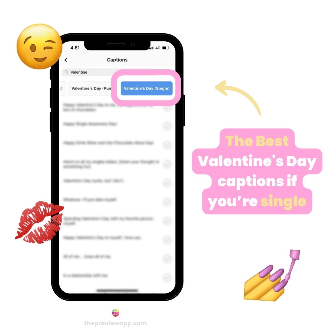 valentine's day captions