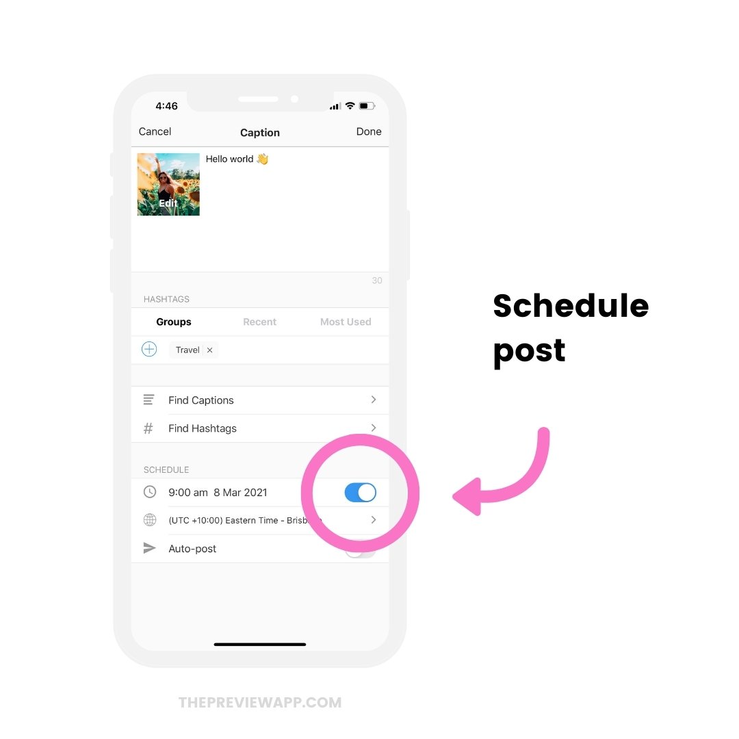 How To Automatically Schedule Instagram Posts With Preview