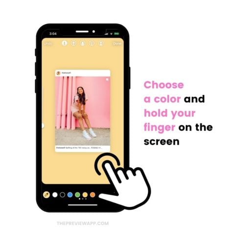 How to Change Background Color in Instagram Story?