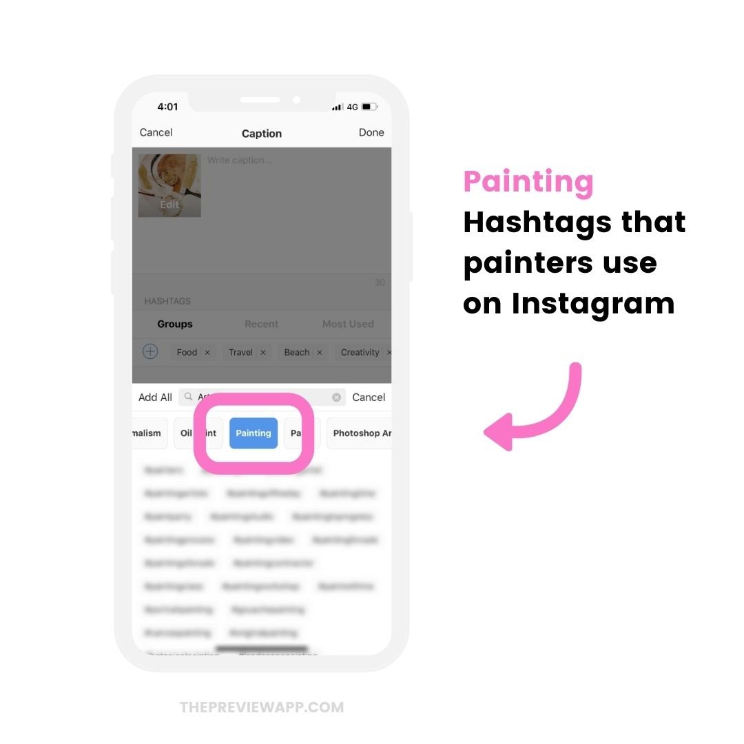 instagram hashtags for artists