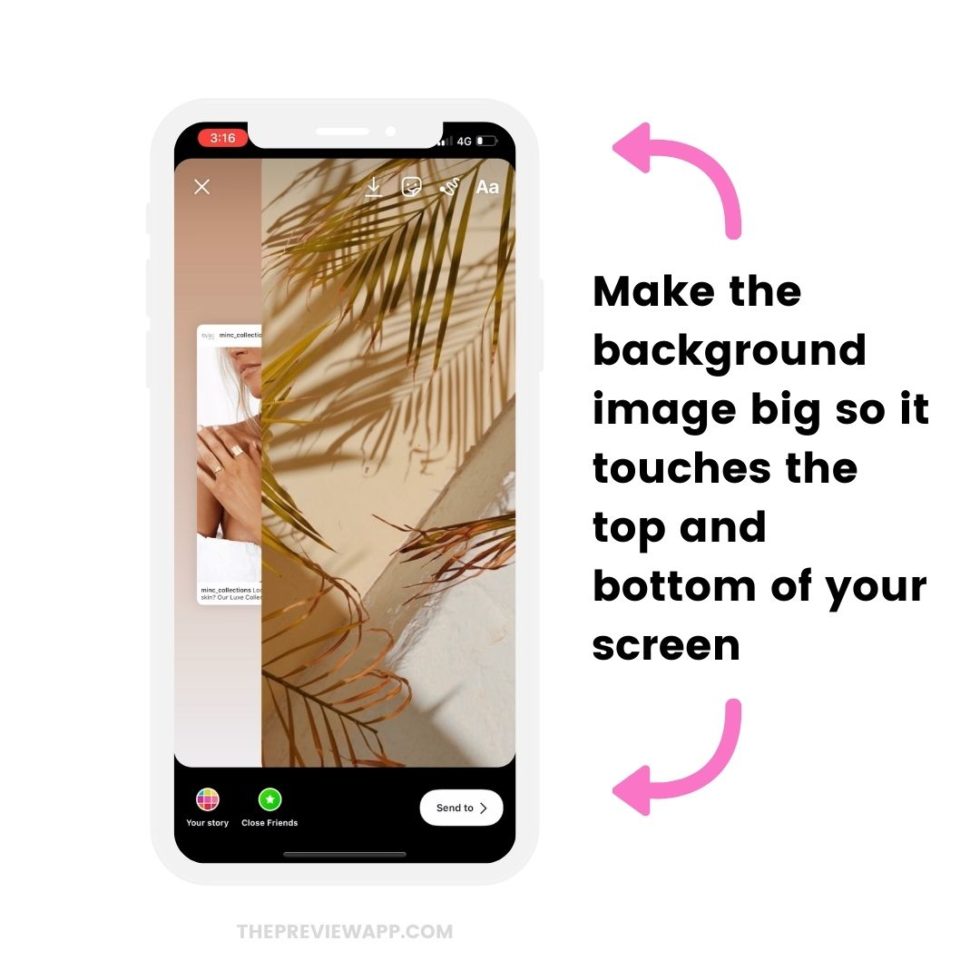 Add Background Photo when Sharing a Post to your Instagram Stories