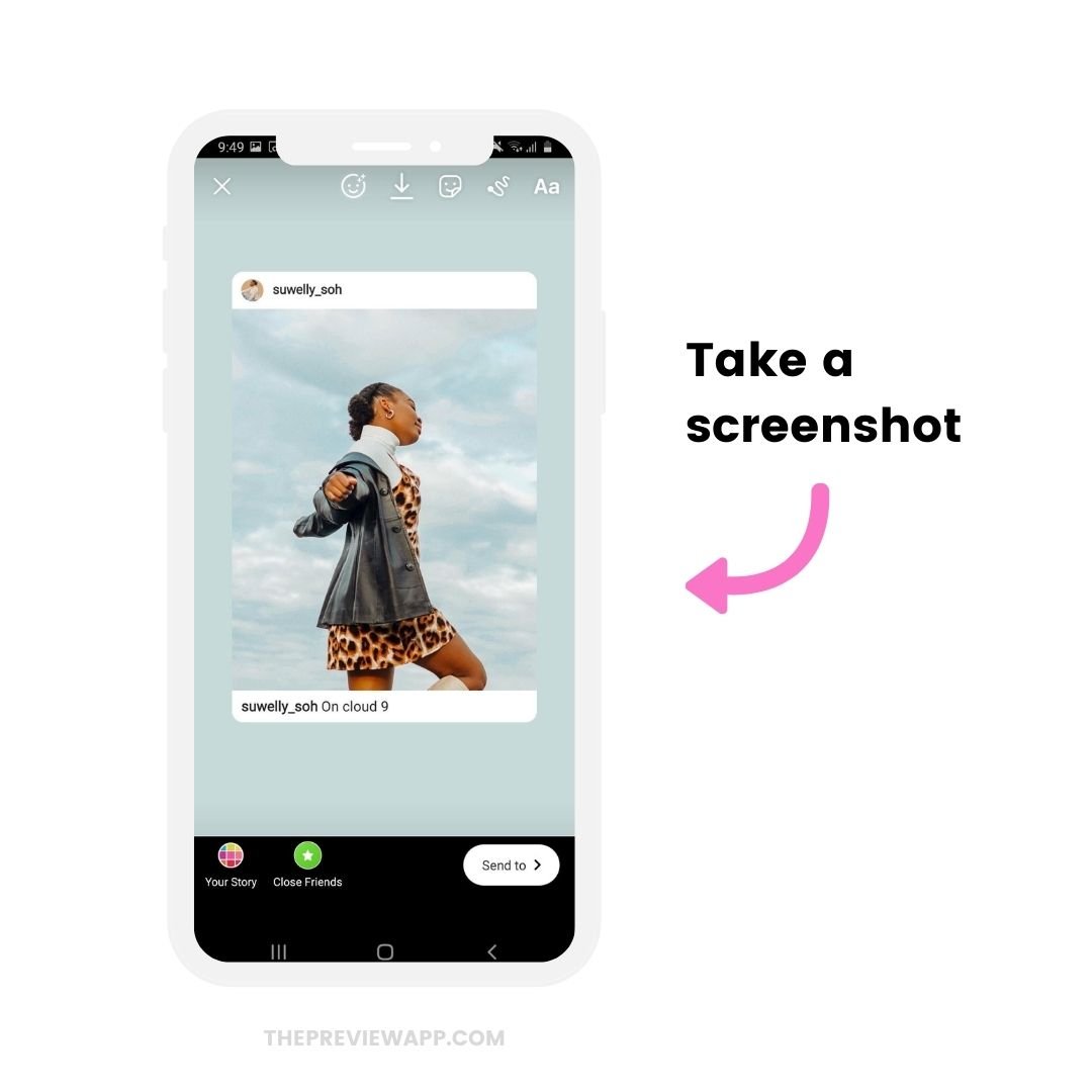 How to add a background photo when sharing feed post in your Instagram Story