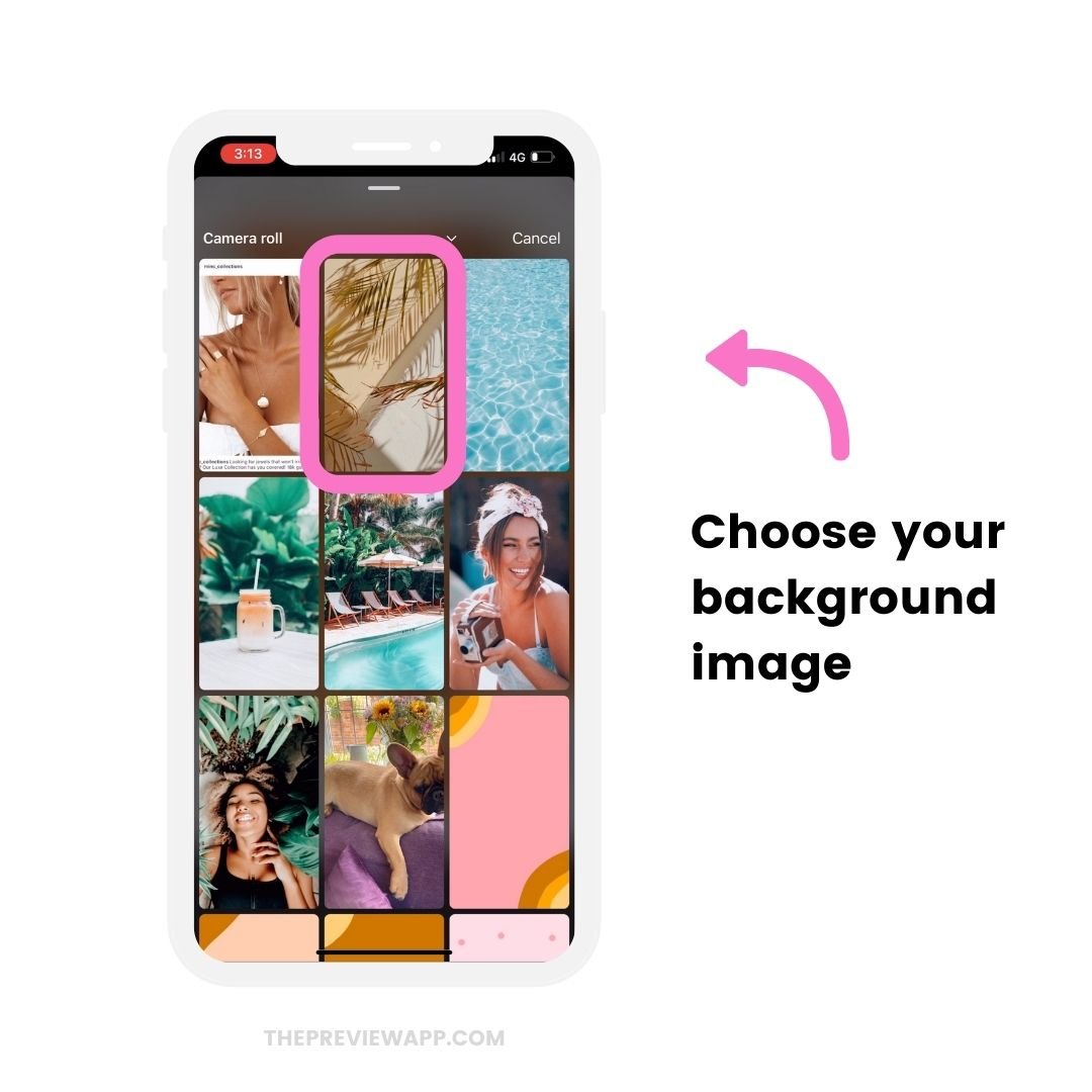 Add Background Photo when Sharing a Post to your Instagram Stories