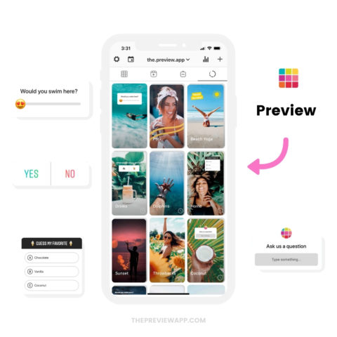 How to Schedule Instagram Stories with STICKERS (using Preview)