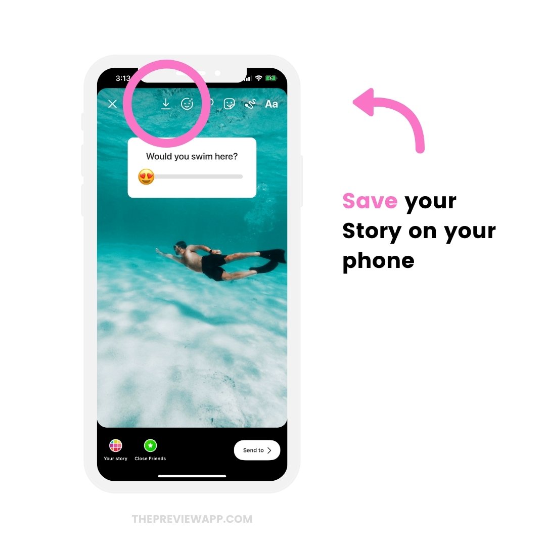 How to Schedule Instagram Stories with Stickers using Preview