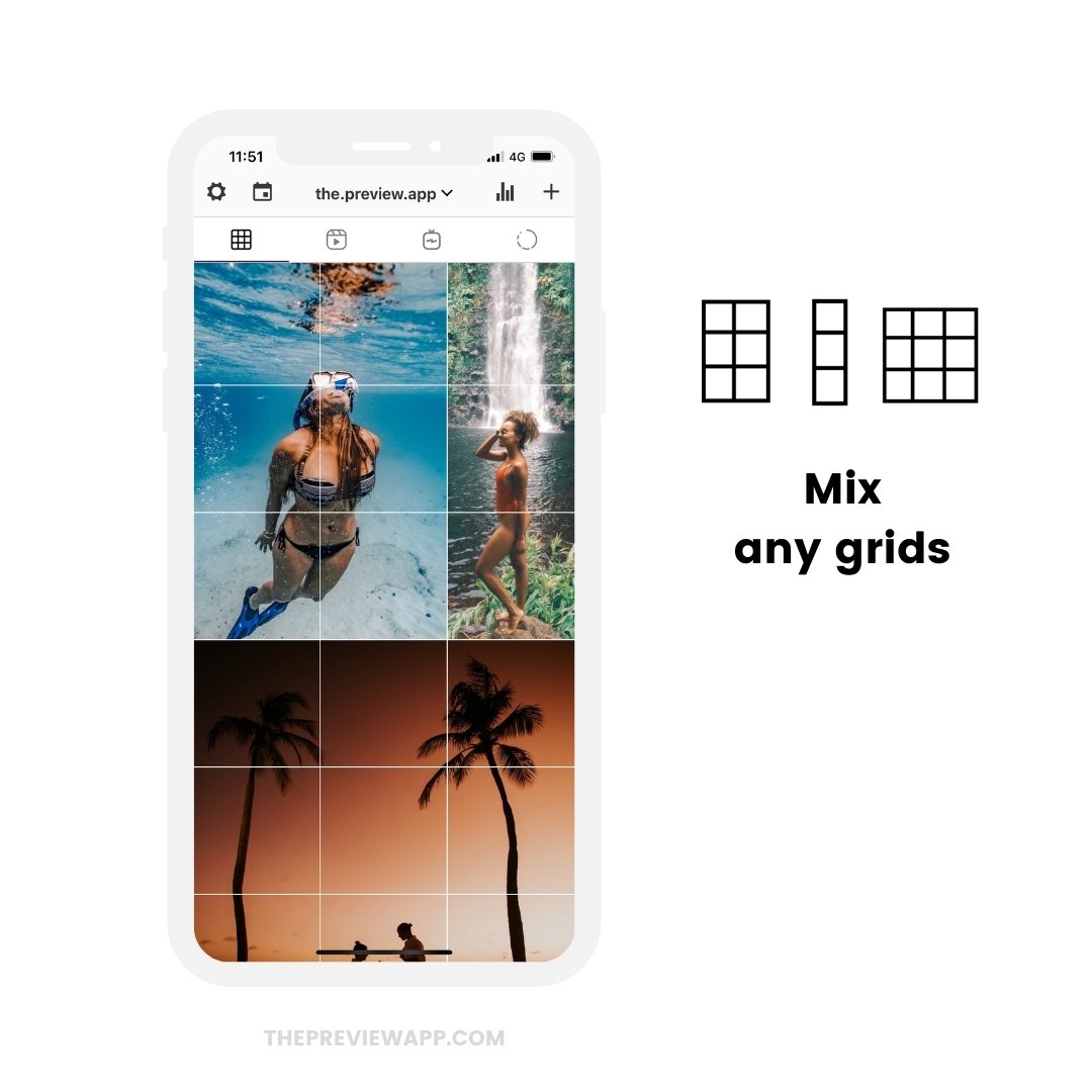 how to split photos into grid for instagram