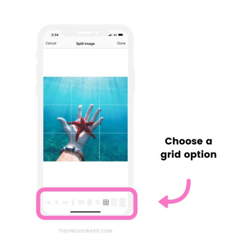 how to split photos into grid for instagram photoshop