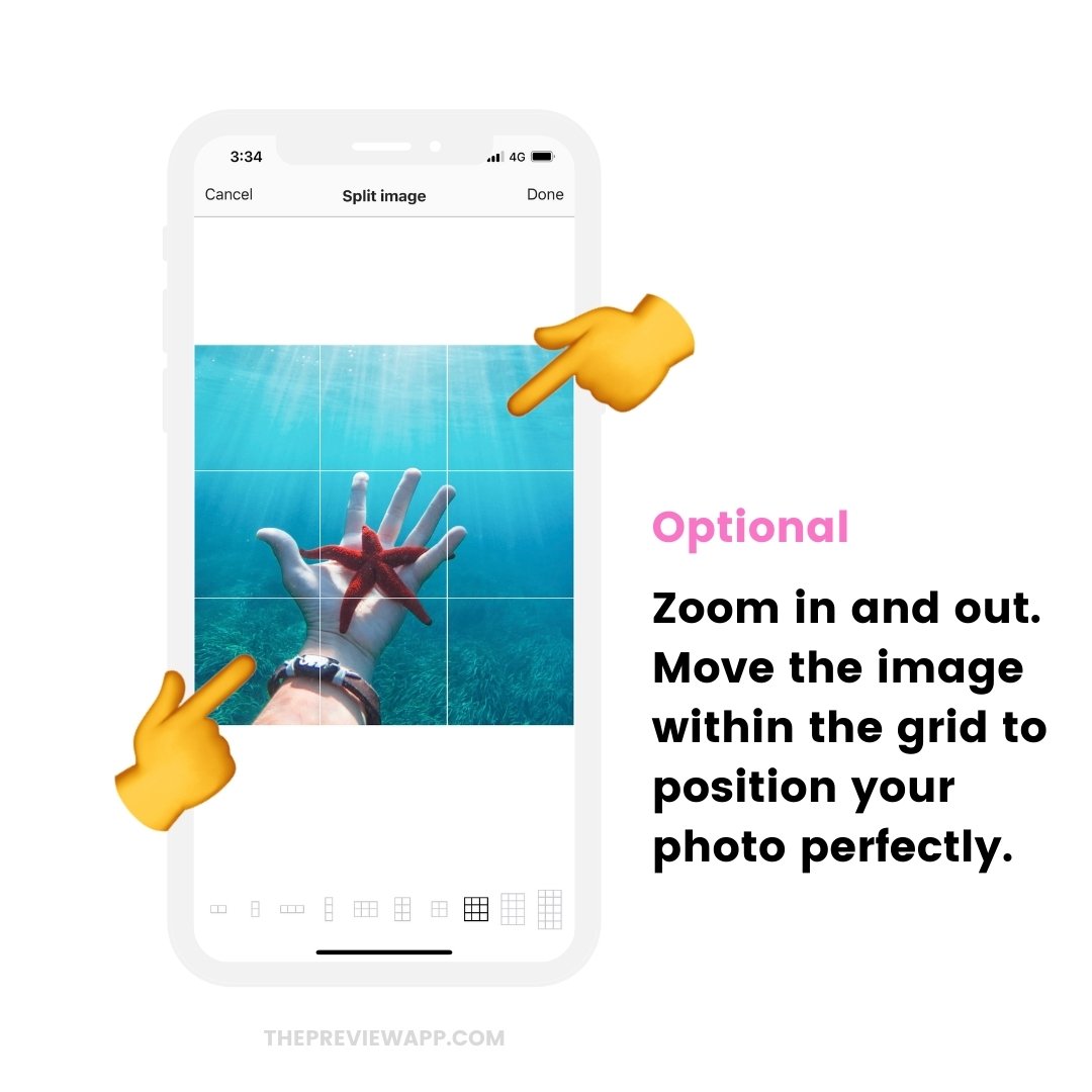 split images for instagram grid