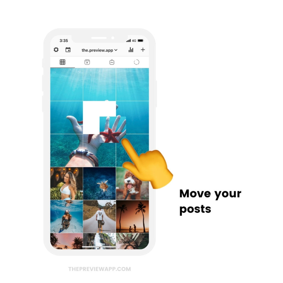 photo grids for instagram how to post a caption