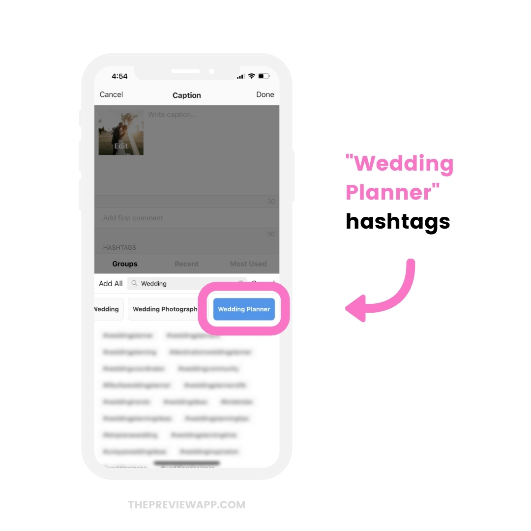 Instagram Hashtags for Wedding Photographers