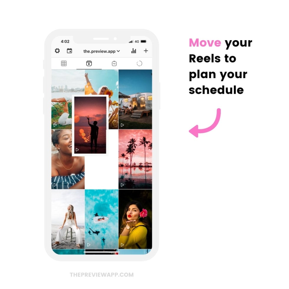 instagram add reel back to profile grid