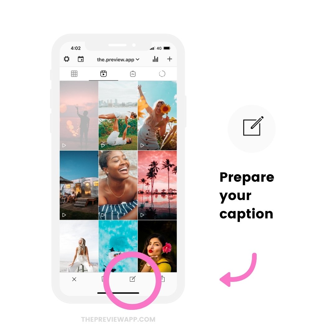 instagram add reel back to profile grid