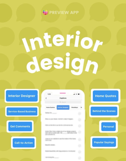 +200 Instagram Captions for Interior Designers (to GROW)