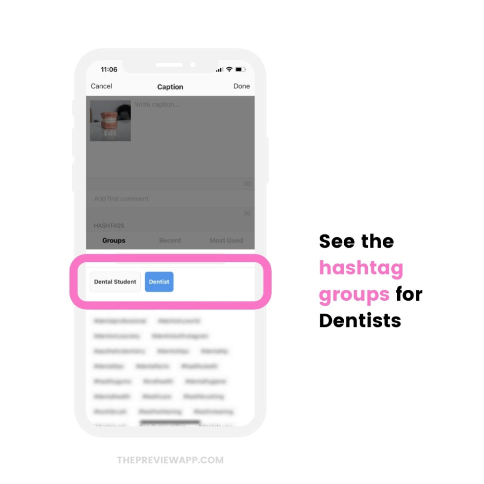 +200 Instagram Hashtags for Dentists to GROW your Account