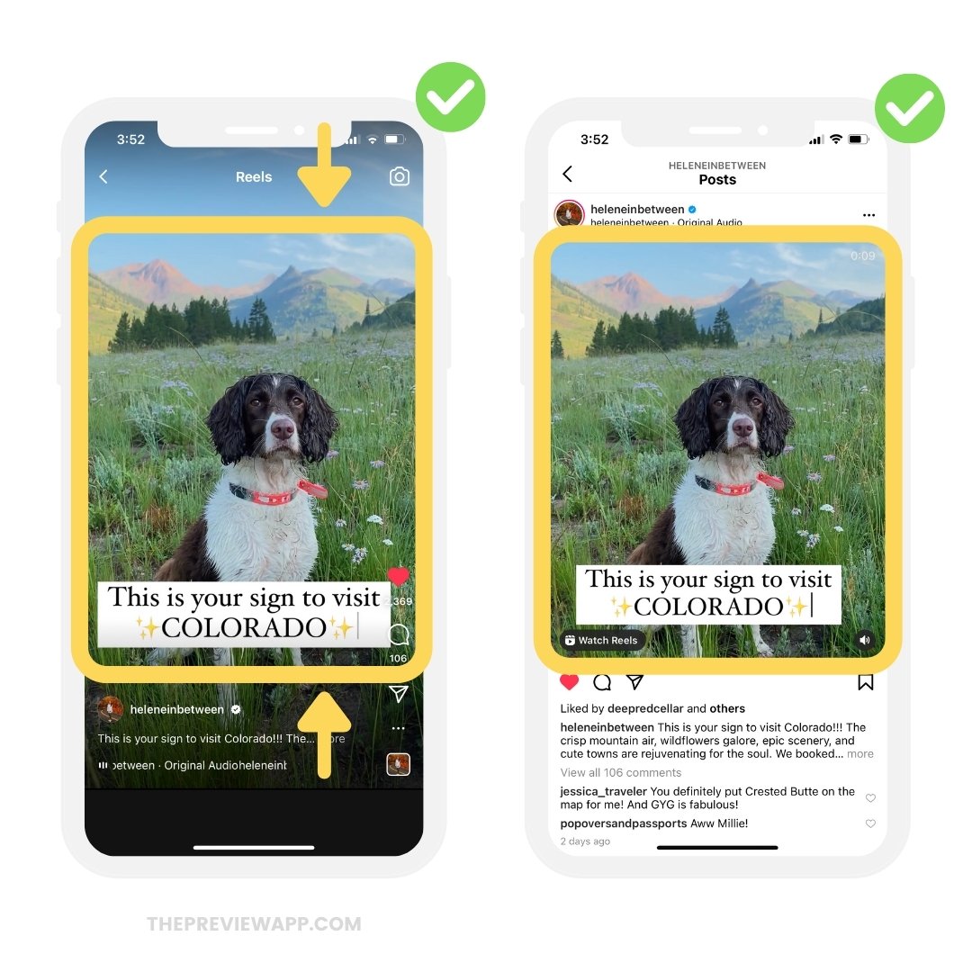 Instagram Reels Safe Zone Template