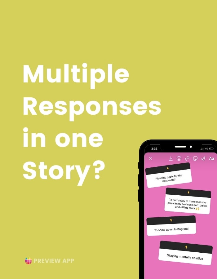 How to share multiple responses on the same Instagram Story screen?