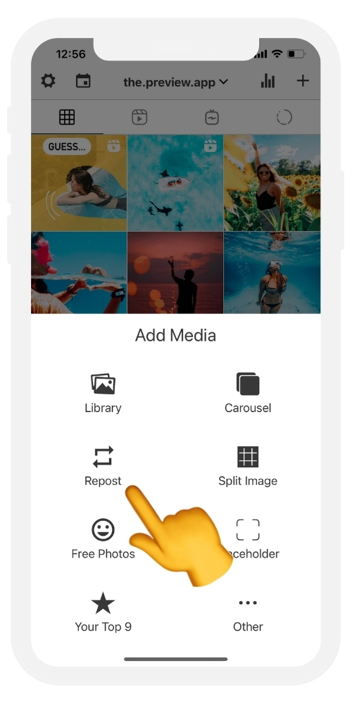 How to use Preview app Instagram Repost feature