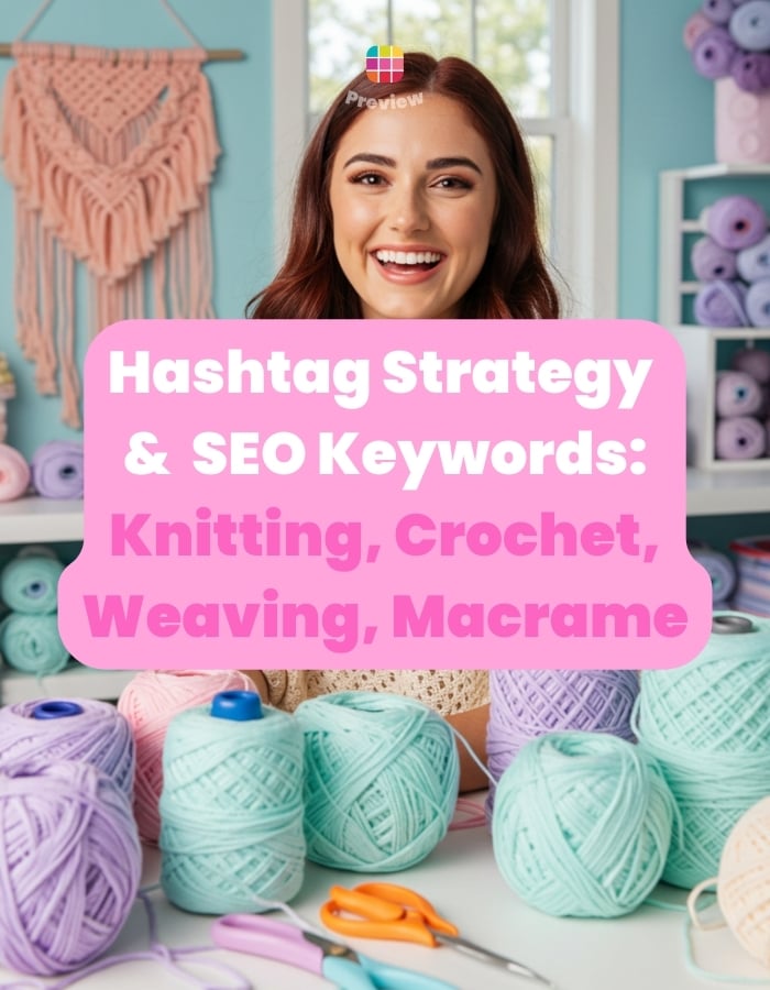 instagram hashtags for knitting crochet weaving macrame