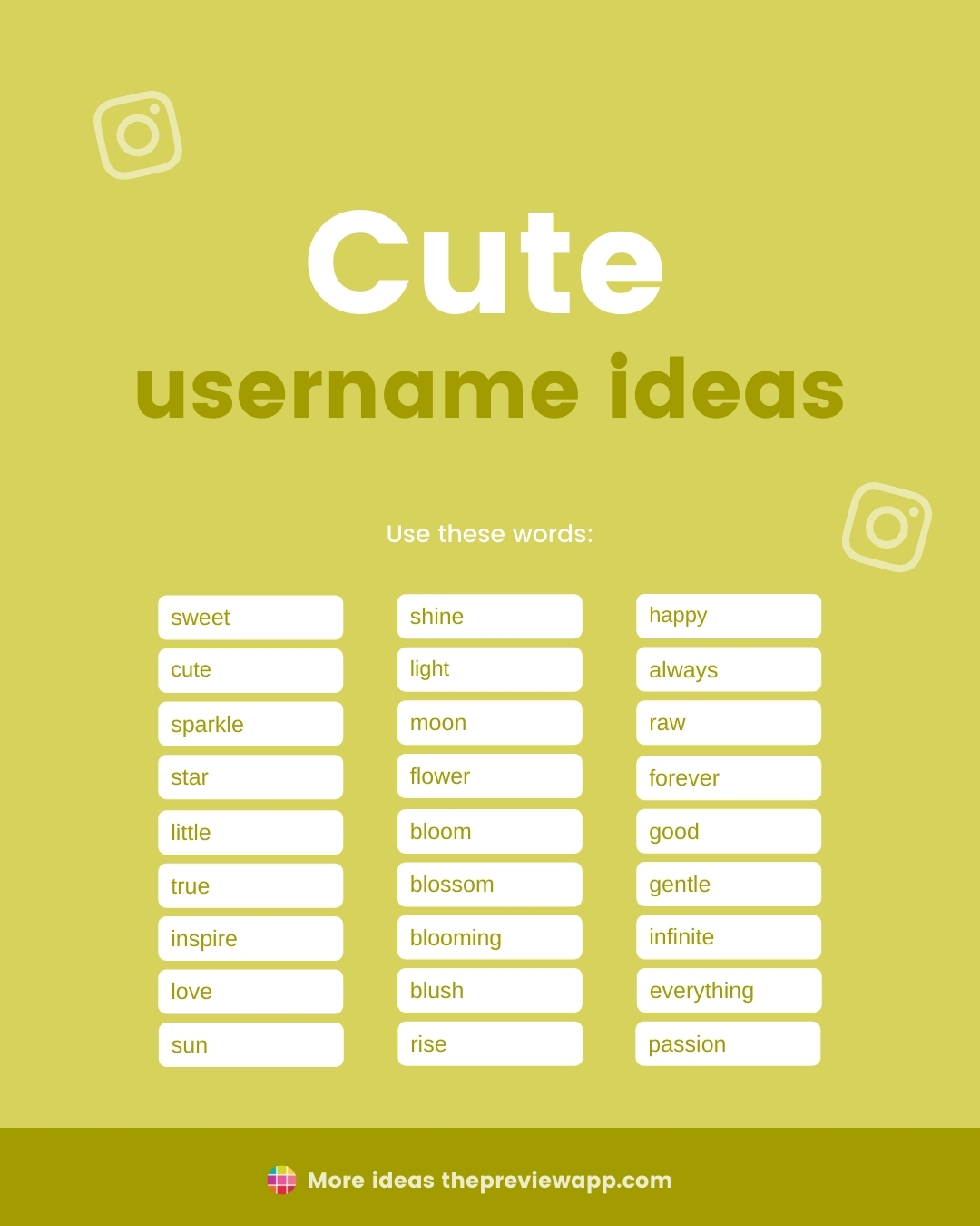  150 Instagram Username Ideas Must Have List 2021 