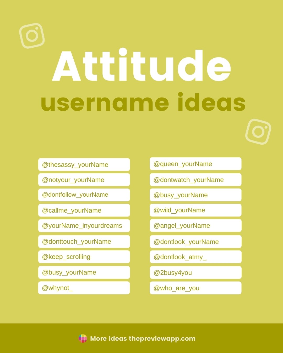 150 Instagram Username Ideas Must Have