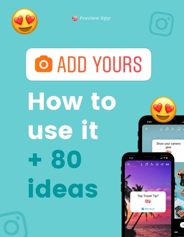 How to use Add Yours Instagram Story Sticker and 80 creative ideas