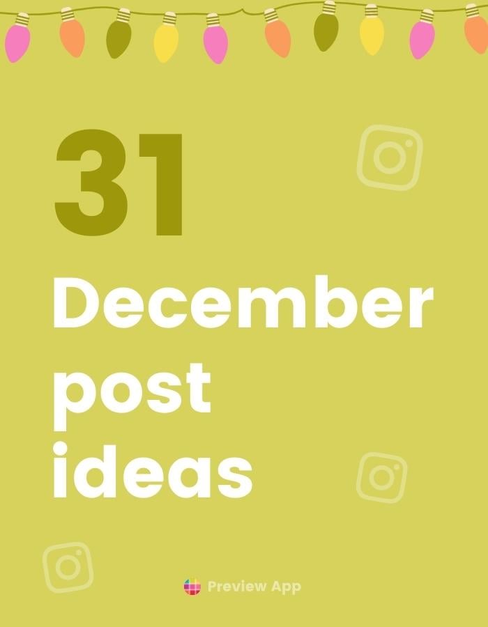 december instagram post ideas