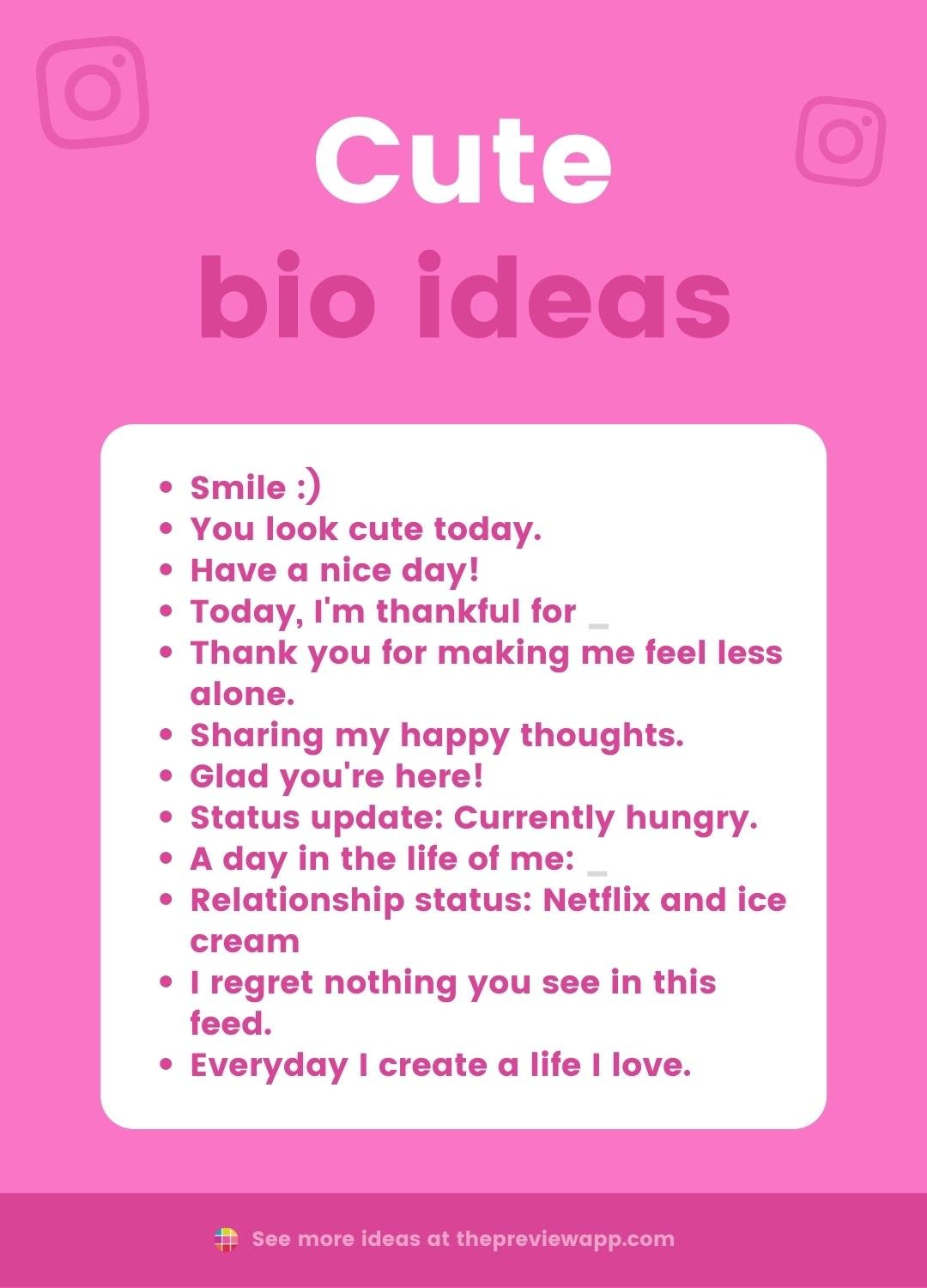 instagram bio ideas