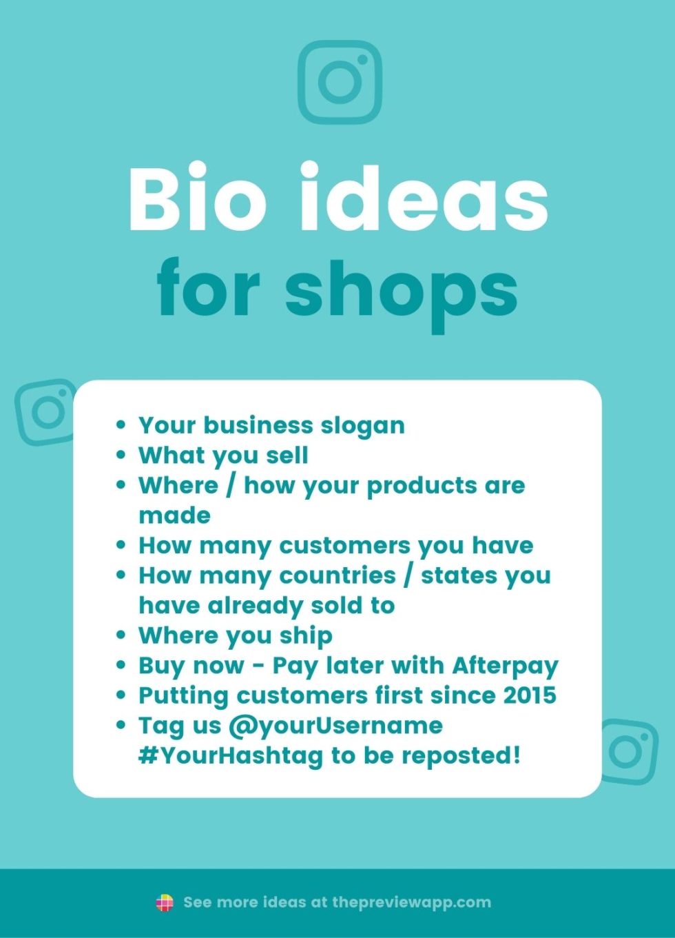 150+ UNIQUE Instagram Bio Ideas, Examples & Templates