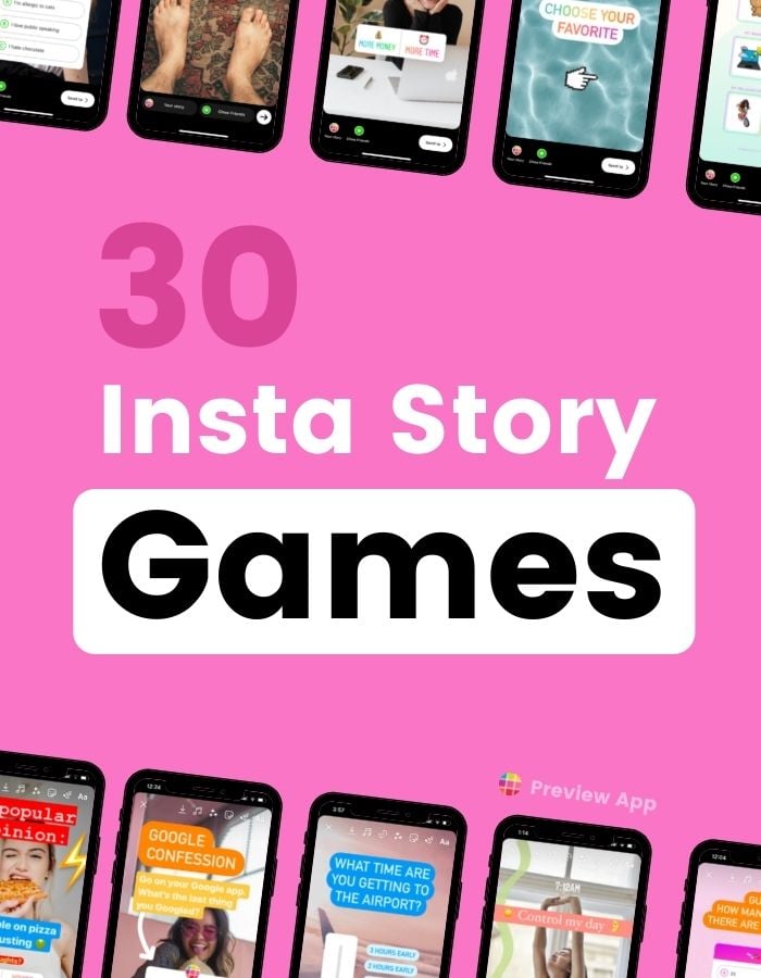 30+ Instagram Story Games Ideas