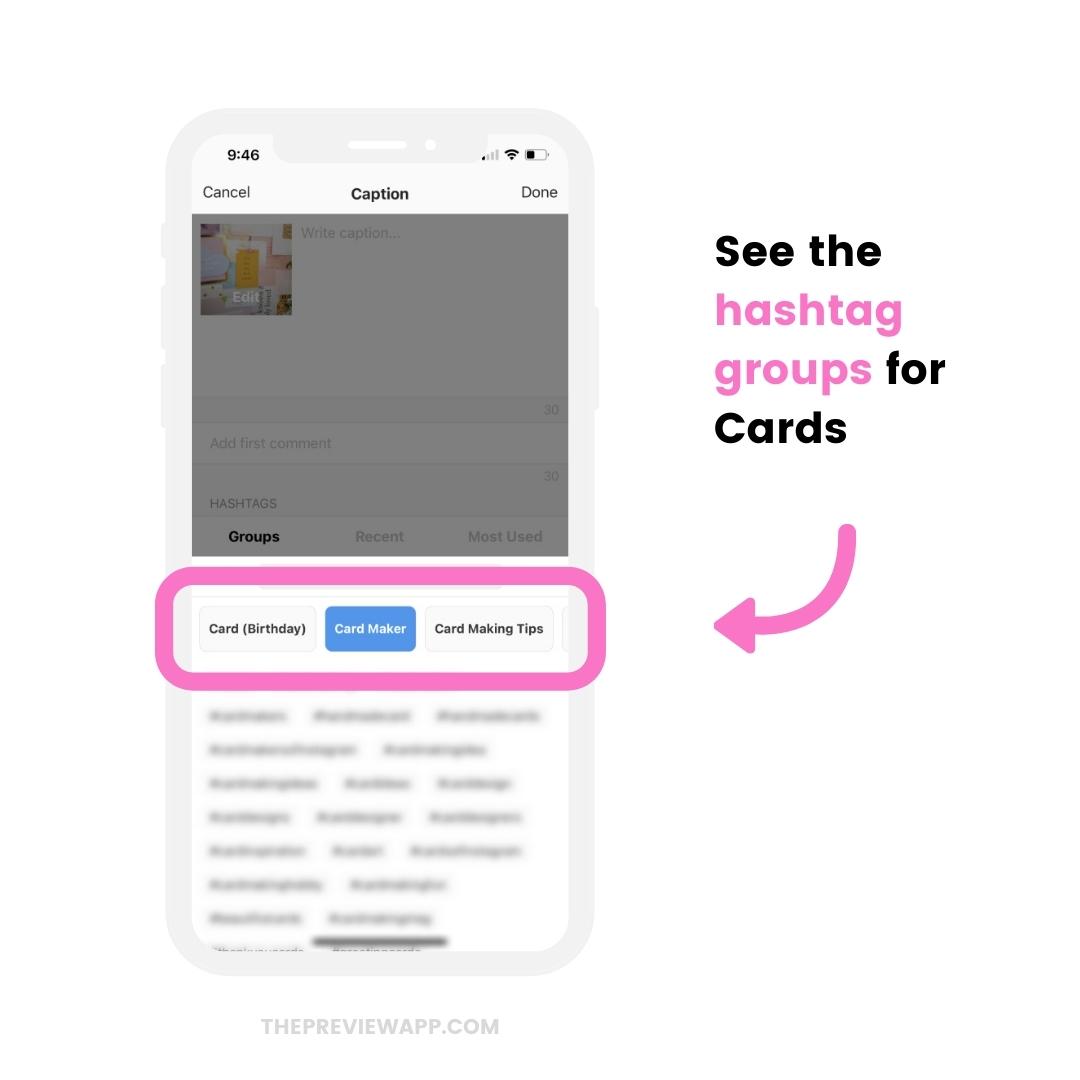 instagram hashtags for card making