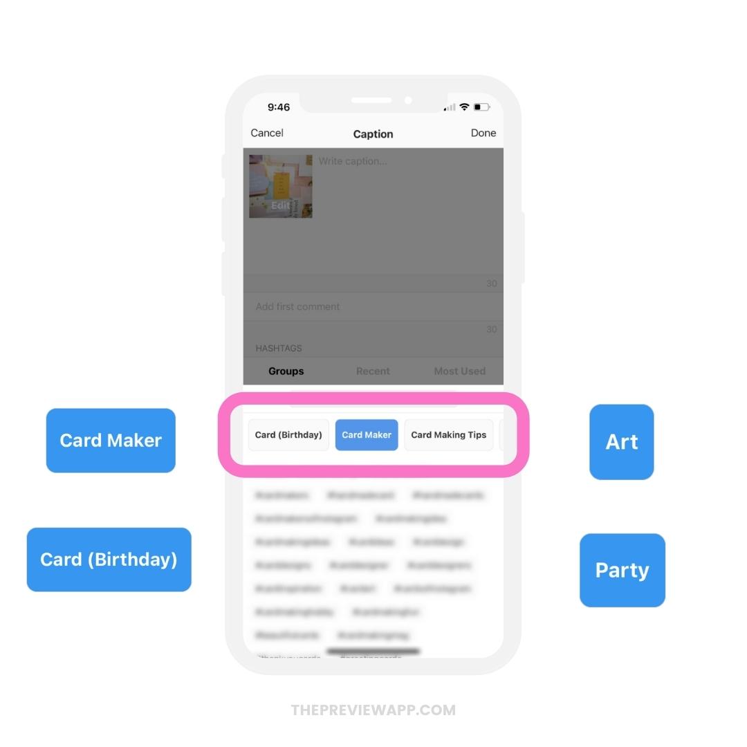 instagram hashtags for card making