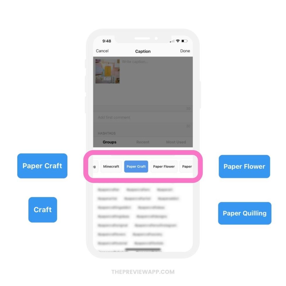 100 GROWTH Instagram Hashtags for Card Making, Paper Craft & Quilling