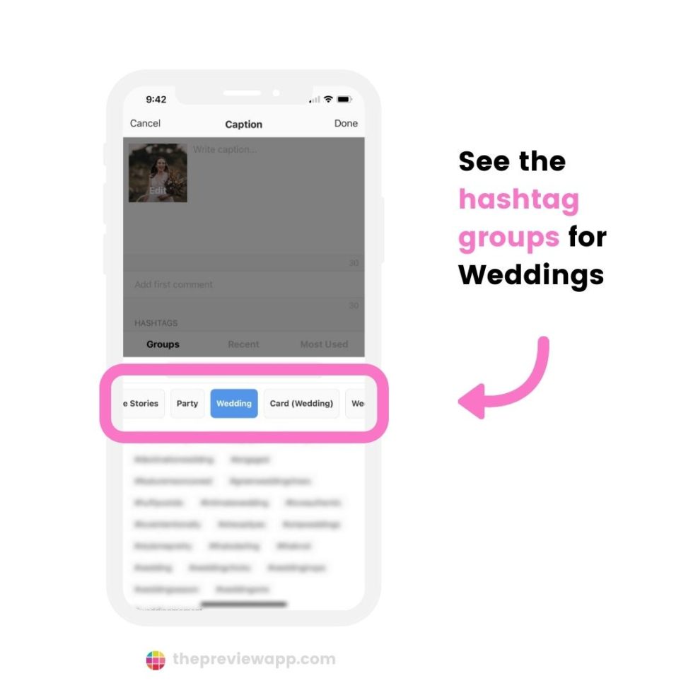 100+ Instagram Hashtags for Wedding Planners (so clients can find you!)