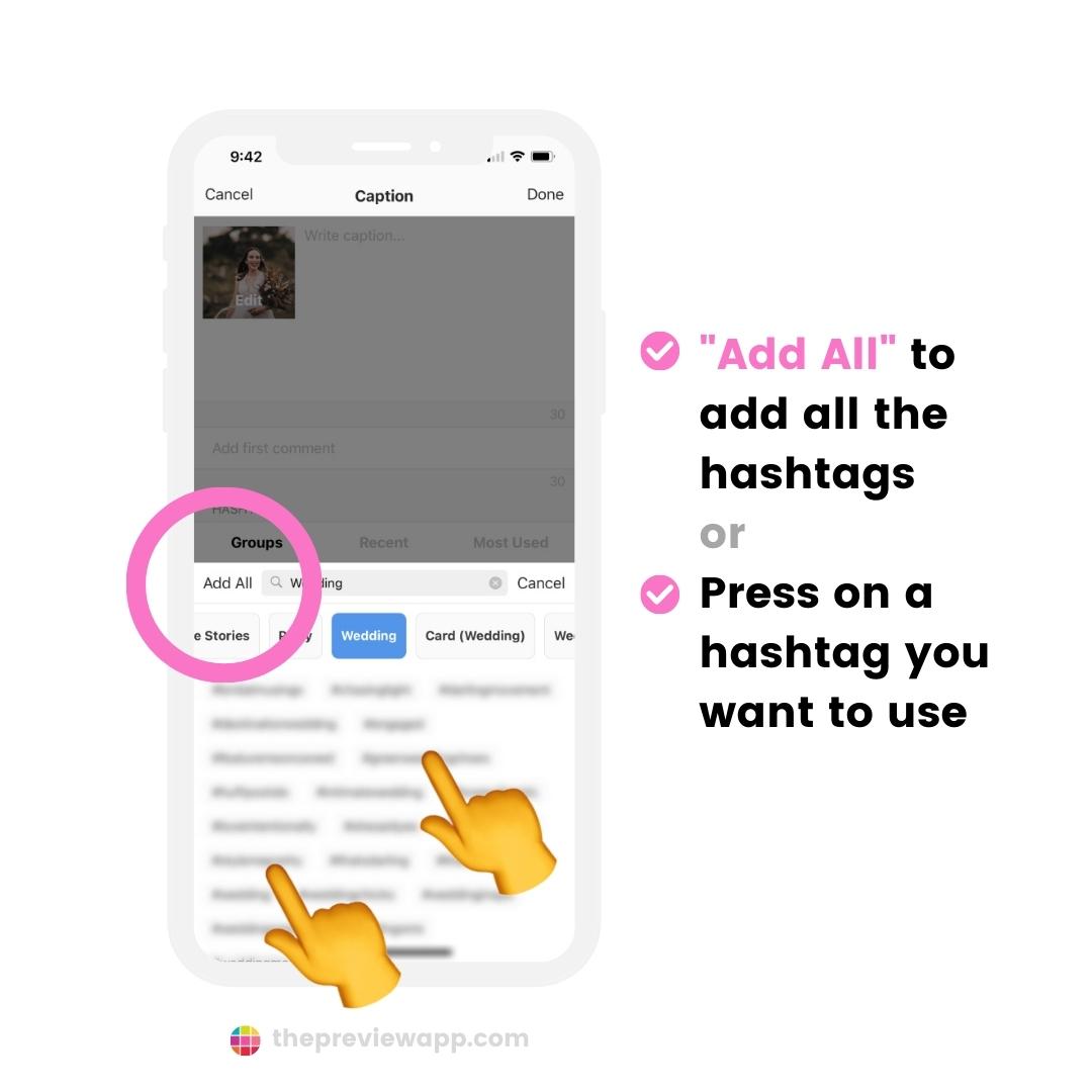 instagram hashtags wedding planner