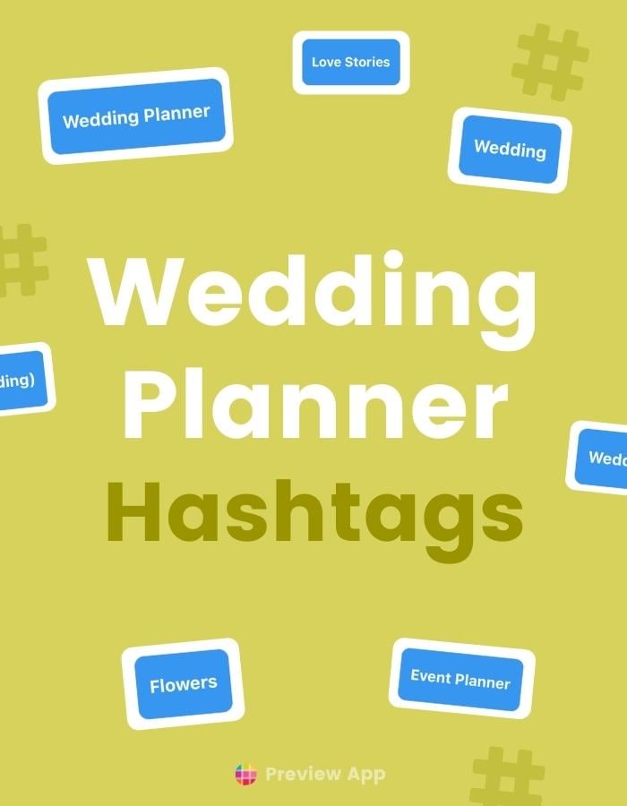 instagram hashtags wedding planner