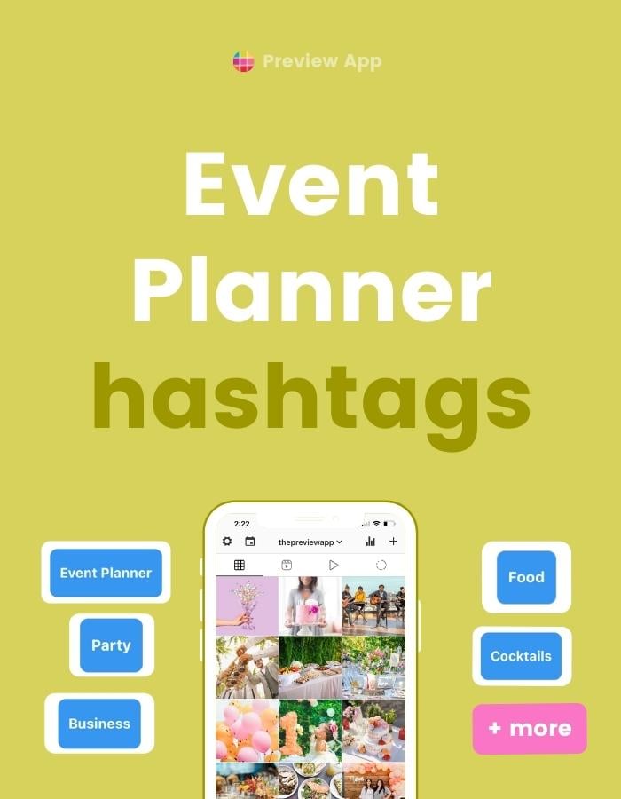 Instagram Hashtags for Event Planner (with strategy tips)