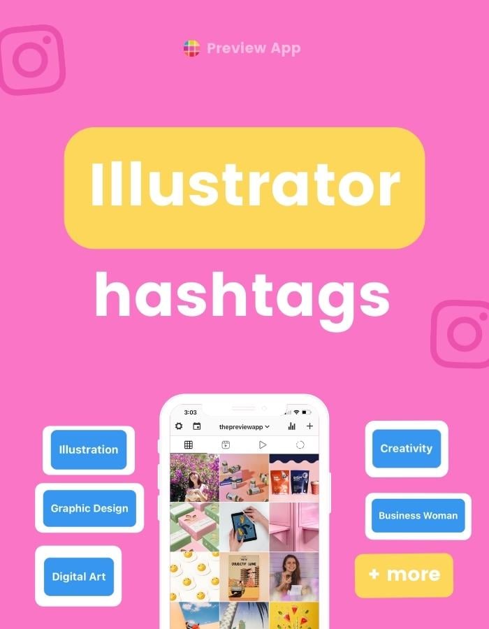 Instagram hashtags for illustrators