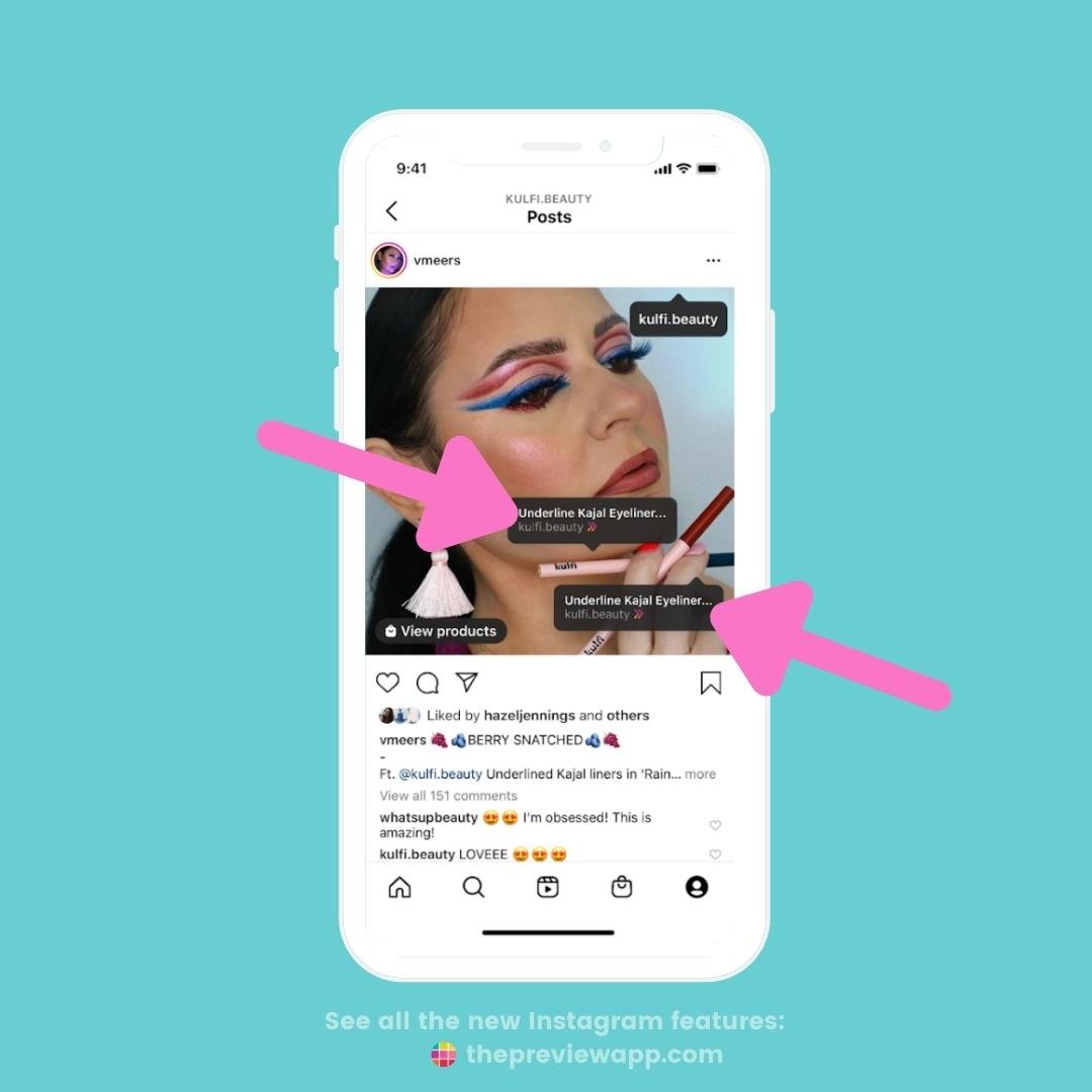 New Instagram feature 2022 tag products on post