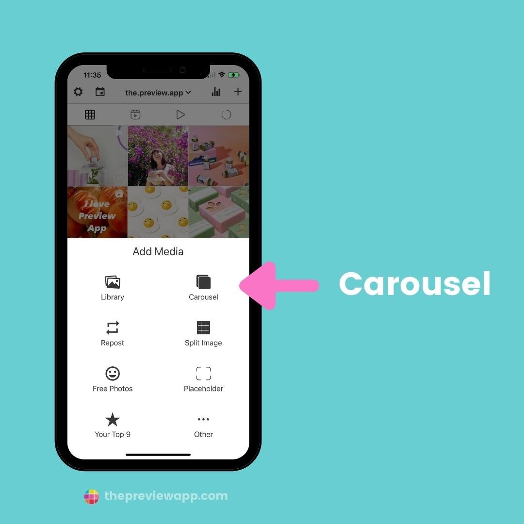 Auto post Instagram carousel albums with Preview App