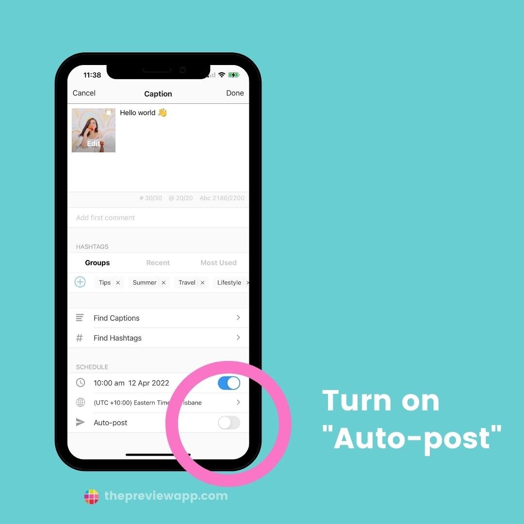 Auto post Instagram carousel albums with Preview App