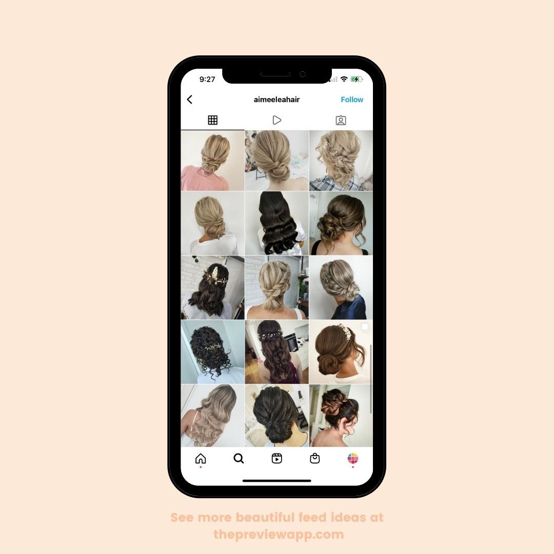 instagram feed ideas for hairstylist
