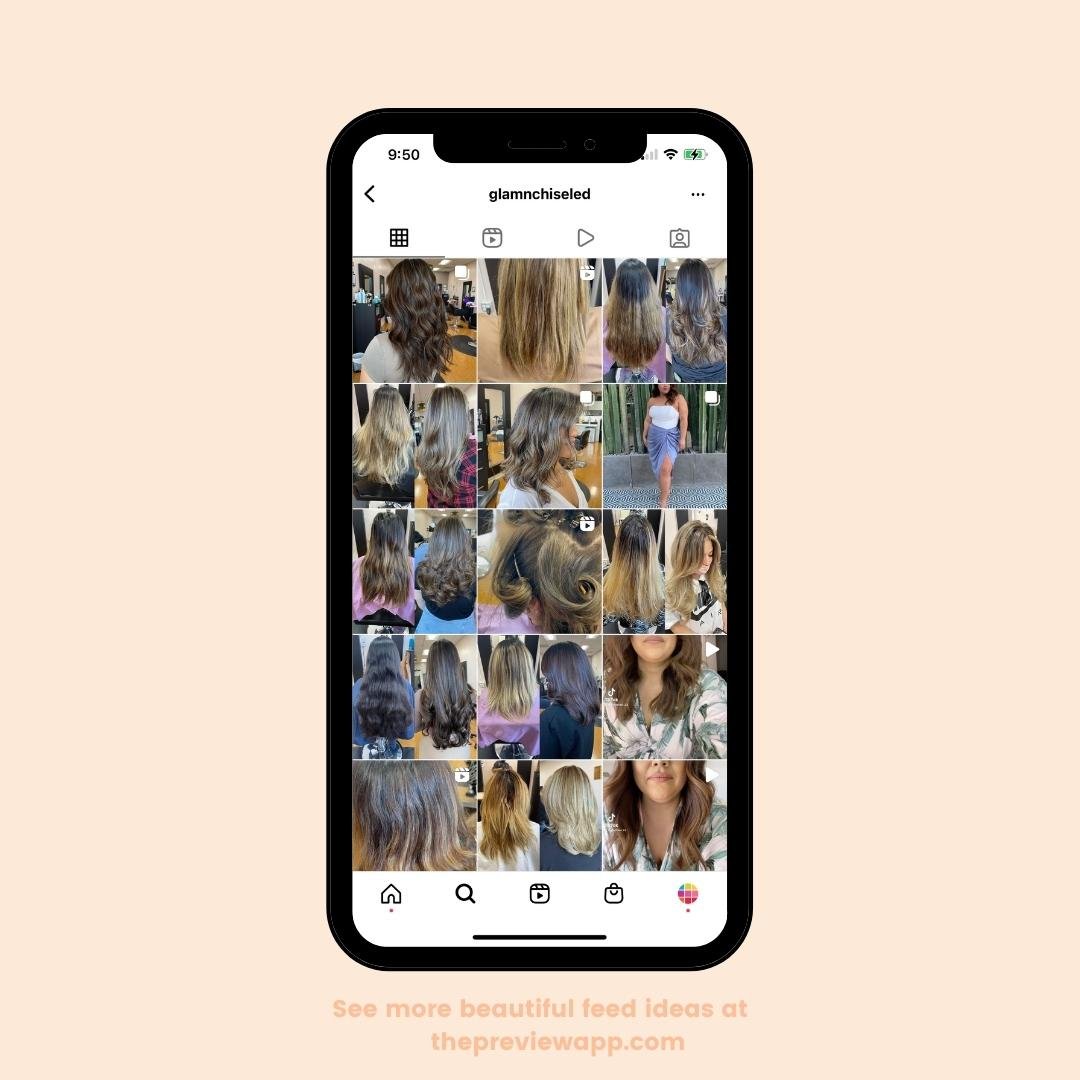 instagram feed ideas for hairstylist