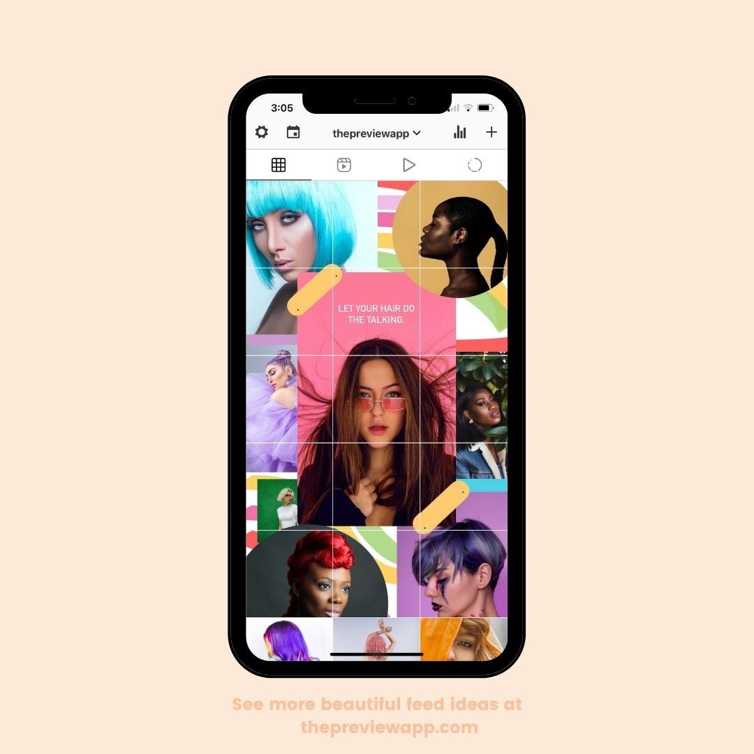 instagram feed ideas for hairstylist